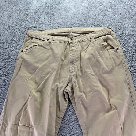 Vintage Ralph Lauren Polo Jeans Chino Pants Mens 40x30 Beige Carpenter C-5 - Picture 2 of 12